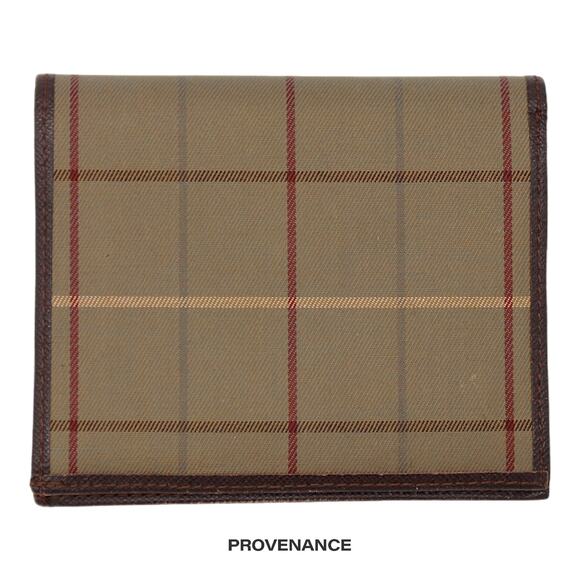 🔴 Burberry Horizontal Bifold Wallet - Vintage Check - Picture 2 of 7